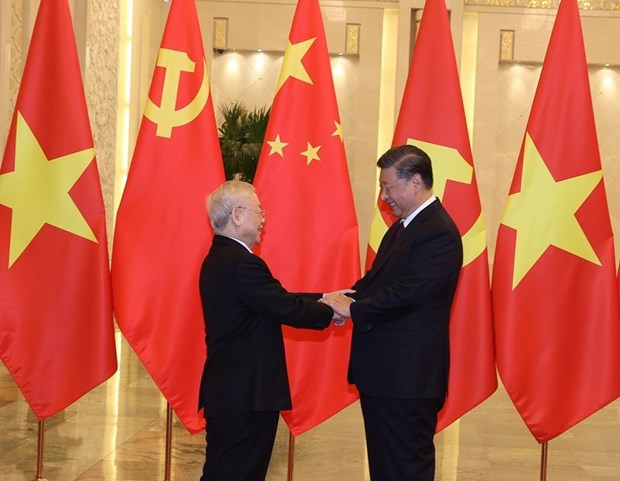 Le chef du parti envoie un message de remerciement au dirigeant chinois après la visite officielle - Ảnh 1.