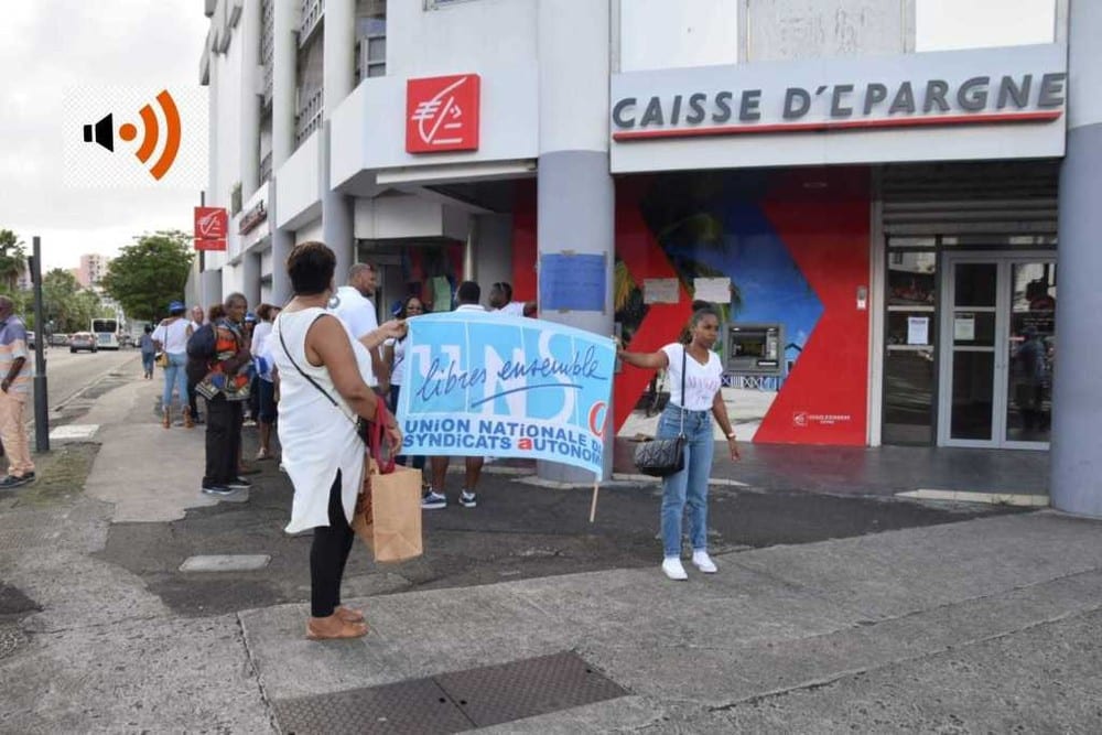 , Mouvement de grève dans toutes les agences bancaires CEPAC de la Caisse d&rsquo;Epargne aux Antilles-Guyane